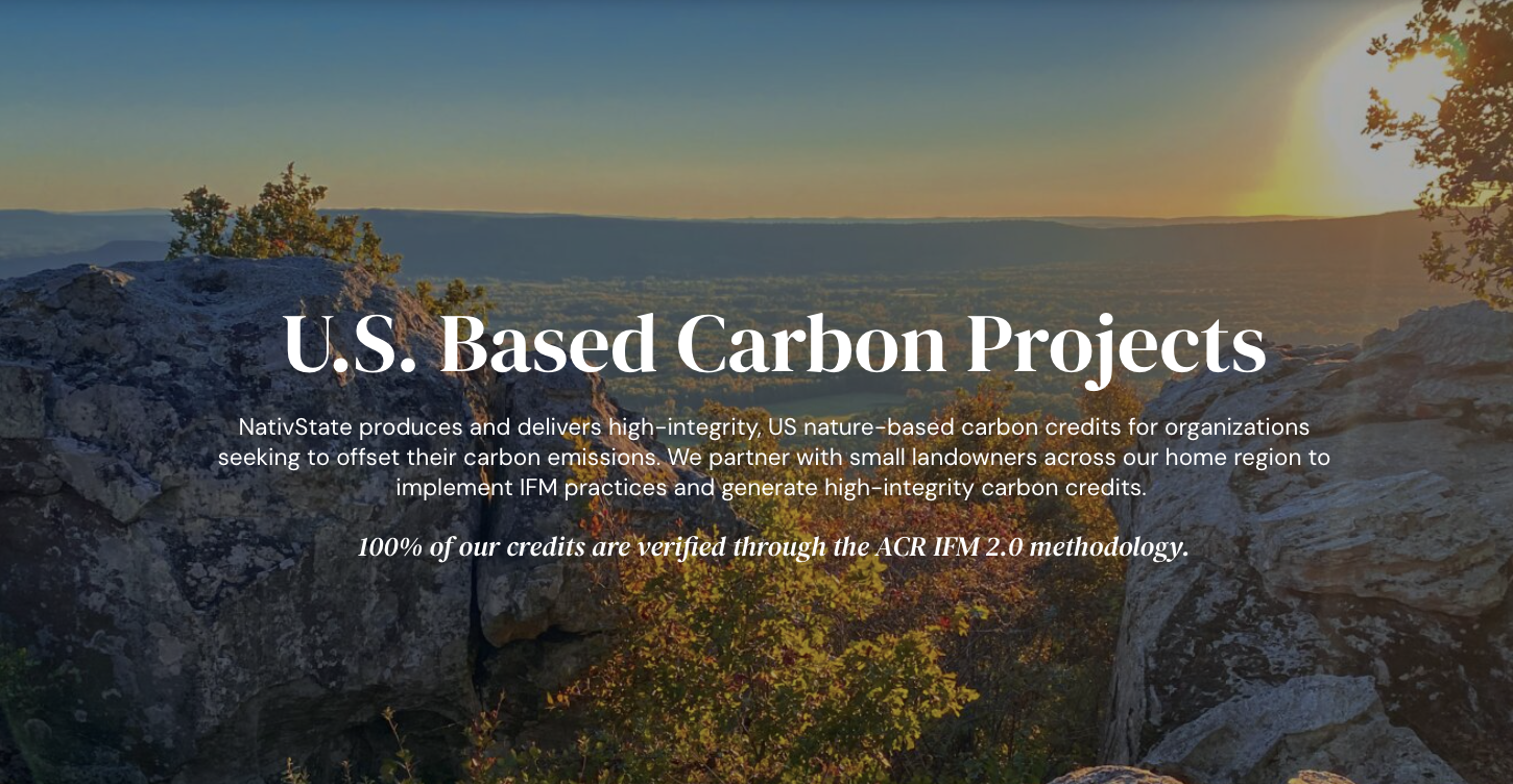 Forest Carbon Projects | NativState - NativState