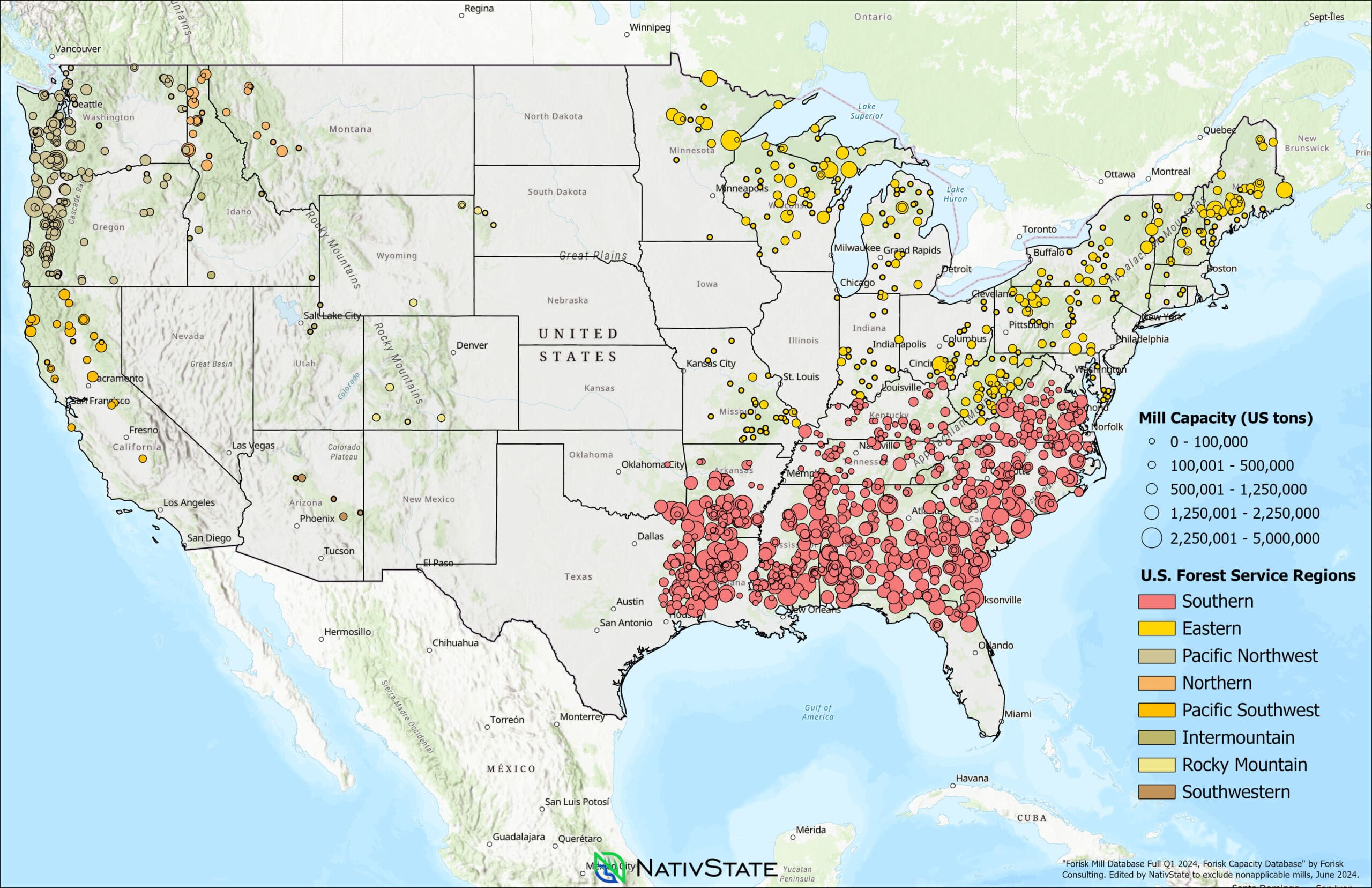 Forest service regions