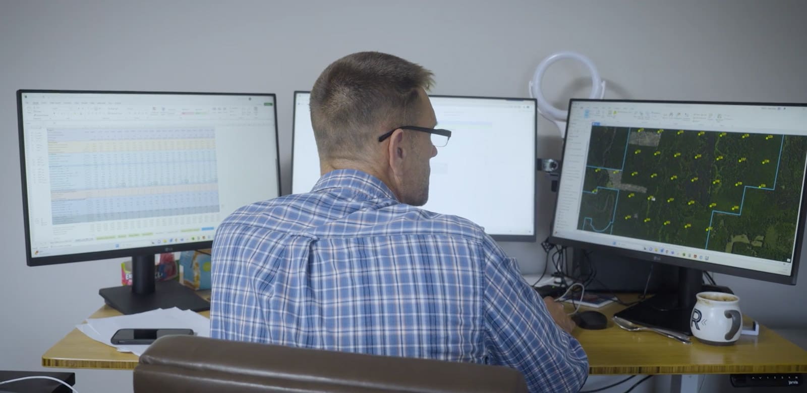 NativState employee working on land project